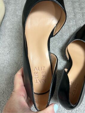 Naturalizer Black Patent Leather Women's Pointed-Toe Kitten Heels LIKE NEW